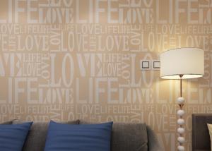 Wholesale Non - woven Fashion Living Room Wallpaper / LOVE English Letter Wallpaper from china suppliers