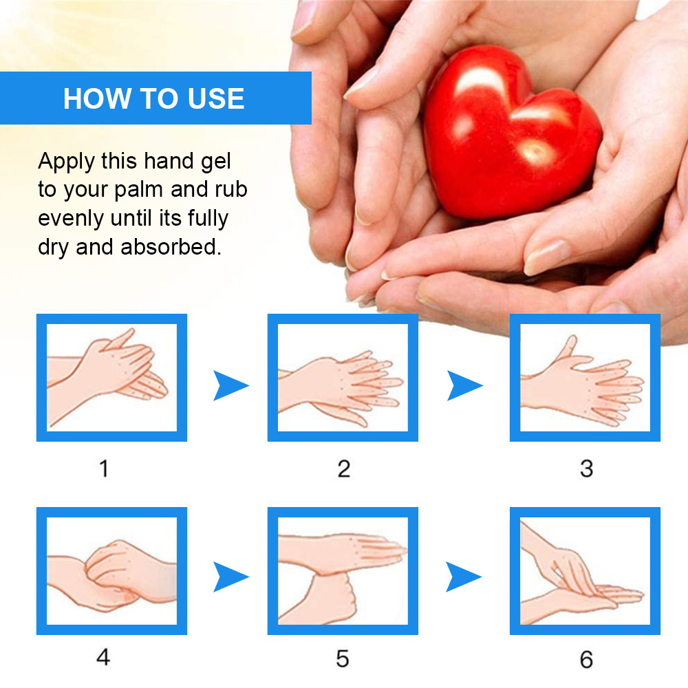 Wash Free Disposable Instant Hand Sanitizer Gel 60% Alcohol