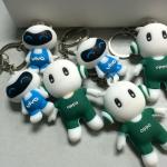 Cool Opp Vivo 3d Toy Rubber PVC Keychains Key Holder, Pack With Nice Plastic