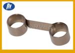 Double Holes Steel Tension Springs , Flat Spiral Torsion Springs For Motor