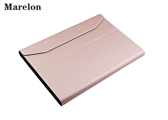 Pink Aluminium Ipad Air Keyboard Case , Stand PU Case Cover 10m Work Distance