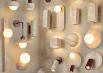 Yellow travertine wall lamp bedroom bedside living room background wall homestay