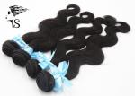 Curly Malaysian Virgin Hair Extensions Body Wave Bundles Natural Black Color