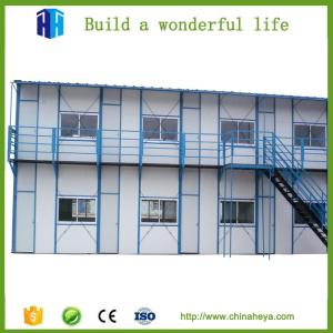 Wholesale low cost reassembled 2 story steel frame prefab houses for labor from china suppliers