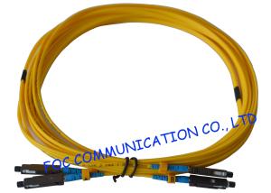 Wholesale Yellow MU Fiber Optic Patch Cord G.657A Bend Insensitive Fiber LSZH Jacket from china suppliers