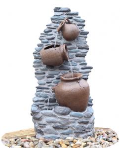 Customize Size Contemporary Outdoor Patio Water Fountains With Lights