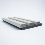 3sides Coated Slat Wood Panels 600*2800*21mm Slat Wood Absorbing Application