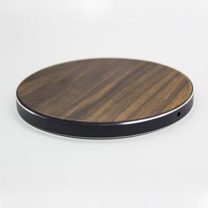 Wholesale Qi Standard Wooden Wireless Charger , Solid Wood Surface Cordless Phone Chargers from china suppliers