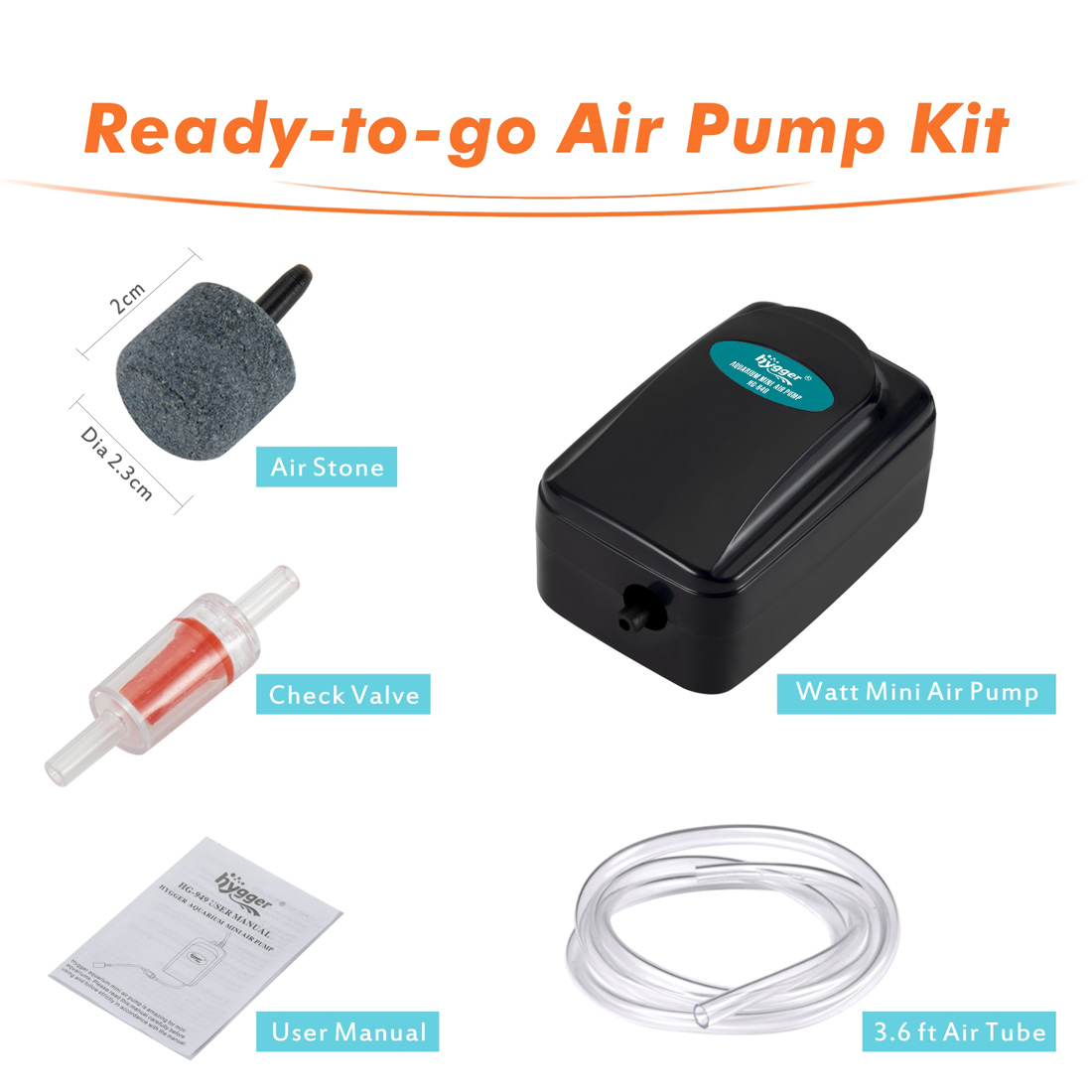 50GPH Hygger Air Pump