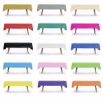 Waterproof Solid Plastic Disposable Tablecloths For Weddings Party Decoration