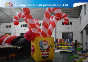 Wholesale Giant Colorful Inflatable Christmas Stick / Inflatable Candy Cane Stick / Inflatable Walking Stick from china suppliers