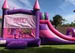 Unicorn Castle Commercial Bounce House Slide Combo / Toddler Jump House
