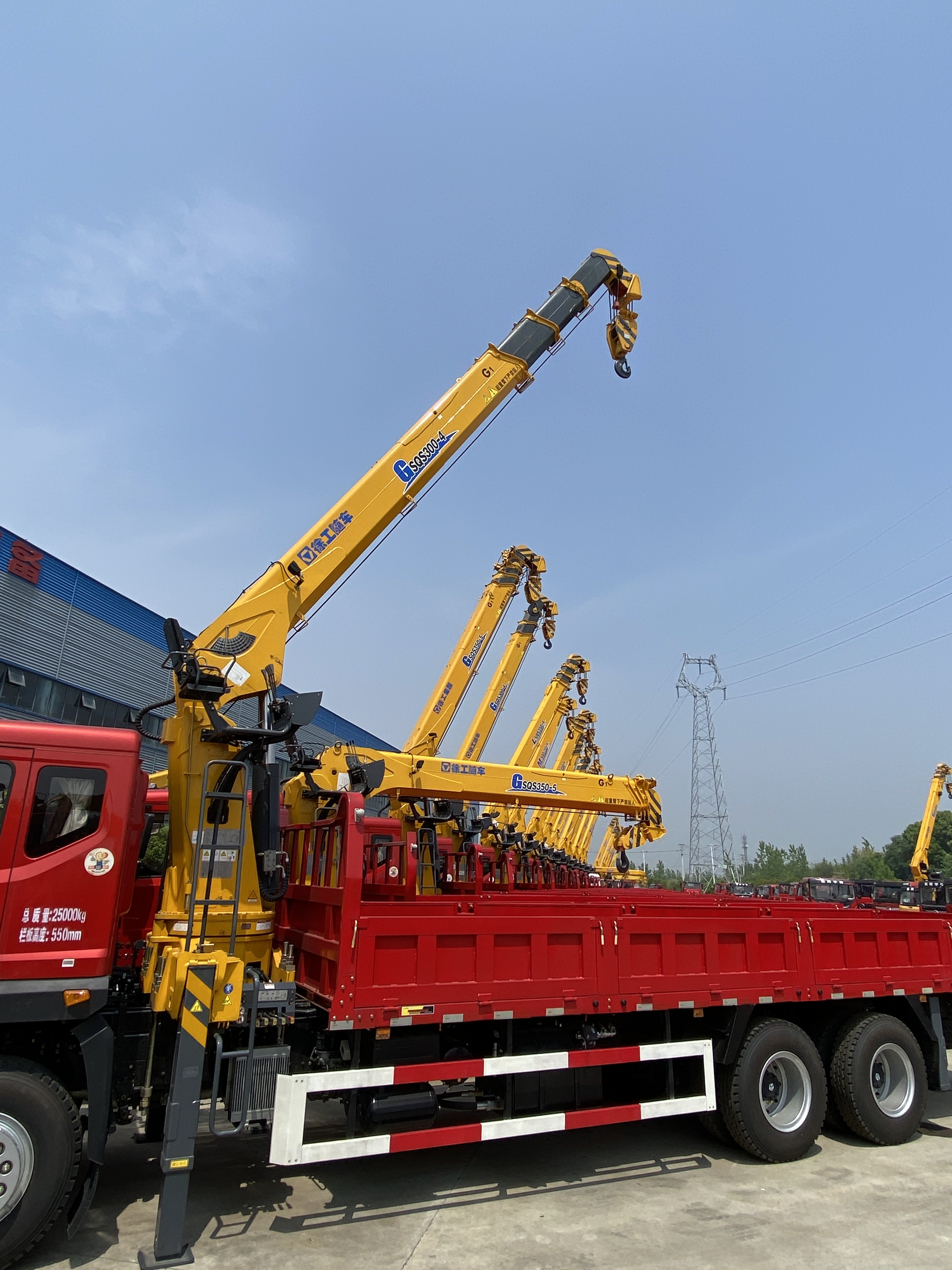 New Or Used SHACMAN SANY Palfinger 8x4 Crane Truck Rough Terrain 14 16 Tons Telescopic Boom Crane Truck
