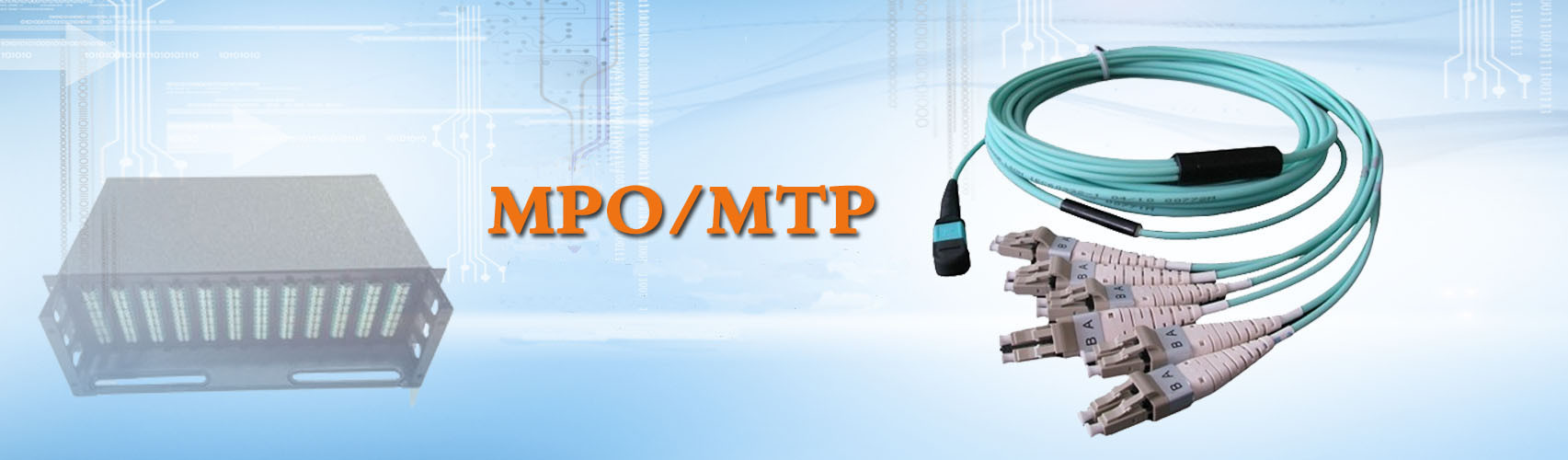40G 100G MTP MPO Patch Cord To LC Cable 0.35dB Max Insertion Loss Cassettes OM3