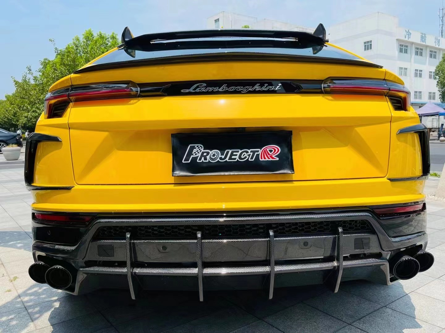 Auto Parts for Lamborghini Urus Body Kit Urus Upgrades TopCAR-style Carbon Fiber Front Shovel Diffuser Spoiler Hood Body Kit