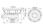 25mm HF Throat 2.5'' Voice Coil 97dB Coaxial PA Speaker