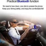 1080P Bluetooth Video Sunglasses With UV Protection Safety Lenses Music Photo