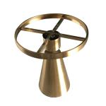 Contemporary design Round Gold stainless steel Marble top Bistro table Corner