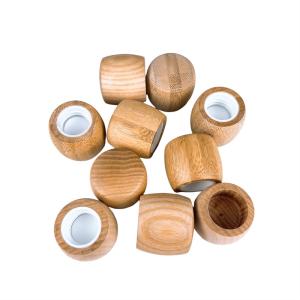 Wholesale Bamboo Wooden Screw Cap Leakage Proof 18mm 20mm 24mm 28mm from china suppliers