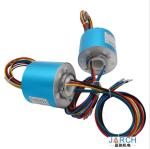 ROHS 38mm Through Bore Slip Ring Fiber Optic Rotary Joint 250~500RPM