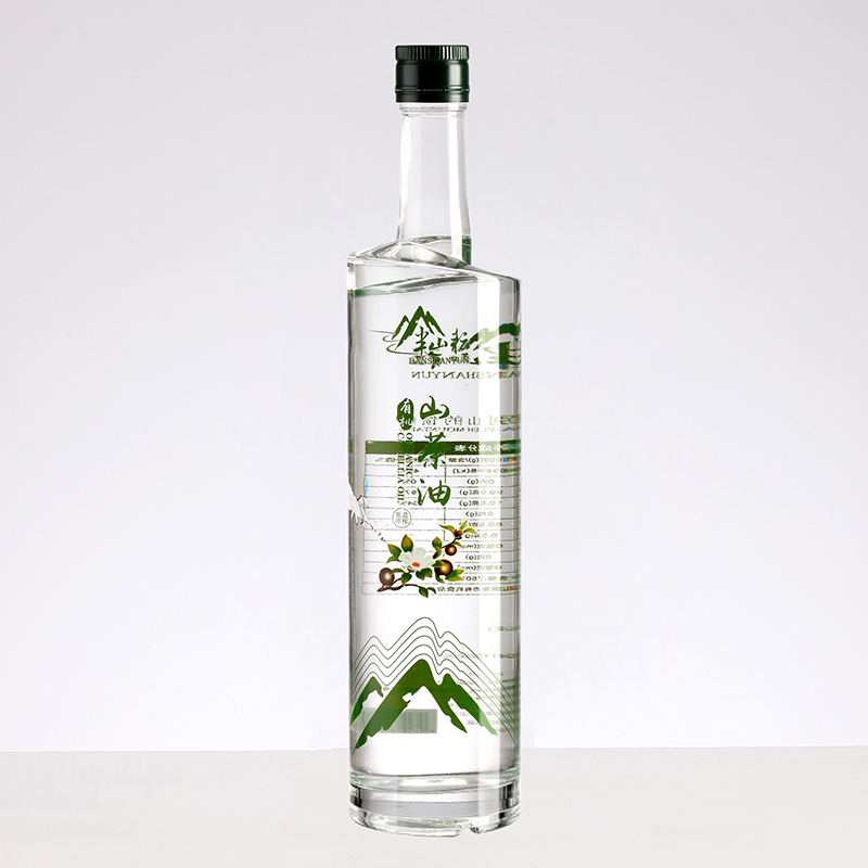 250ml 500ml 750ml 1000ml Square Dark Green Glass Olive Oil Bottle with Hot Stamping