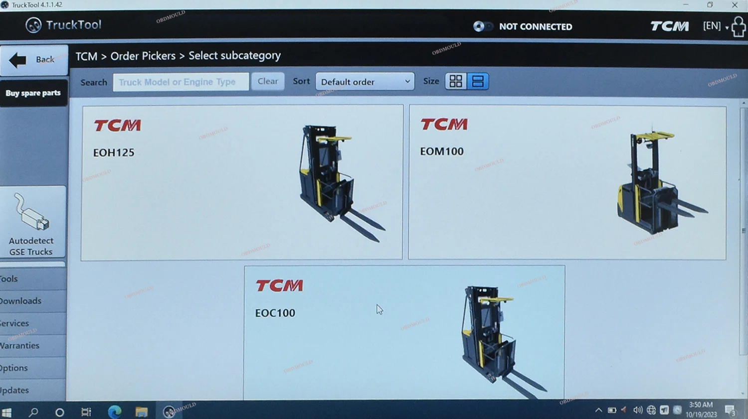CF53 laptop TruckTool Universal Forklift Diagnostic Tool Suitable For Mitsubishi, ET, TCM, UNICARRIERS, ROCLA, NICHIYU