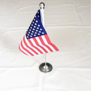 Wholesale 14x21cm Printed Small Desk Flags With Nylon Plastic Base from china suppliers
