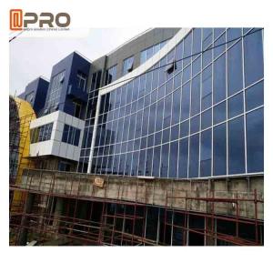Wholesale Blue Color Aluminium Glass Curtain Wall For Building Exterior Wall Decoration from china suppliers