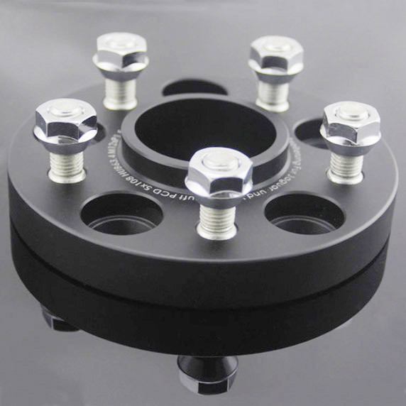 Forged Aluminum Wheel Spacers Anodize Black 5x108 15mm Wheel Spacers