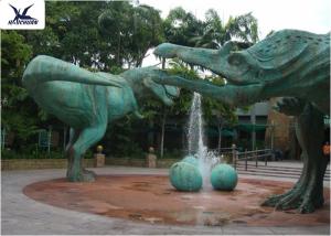 Wholesale Snow Proof Life Size Fiberglass Statues Replica Dinosaur For Jurassic Dinosaur Park from china suppliers