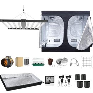 Wholesale Oxford Fabric Waterproof 600d Mylar Grow Tent Complete Kit 240x240x200cm from china suppliers