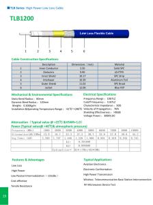 Wholesale TLB Series High Power Low Loss Cable from china suppliers
