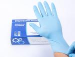 Blue Medical Nitrile Examination Gloves Disposable Powder Free