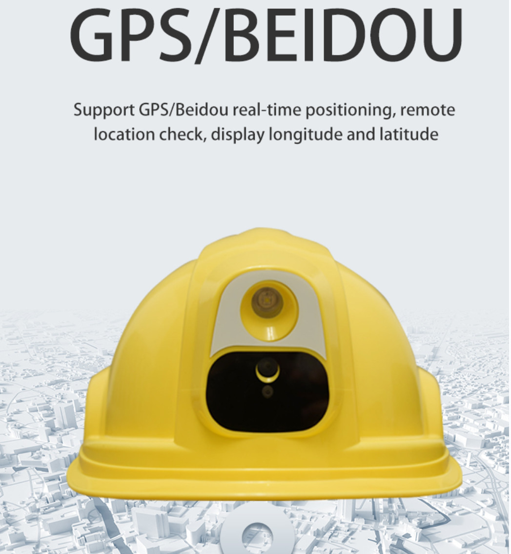 CMOS Outdoor Helmet Camera 4G 3G GPS Intercom Monitoring System 5000mAh