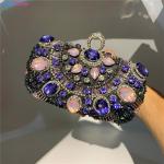 Style Evening Bag Handmade Bags Spherical Round Beaded Flowers Ladies Peal Party