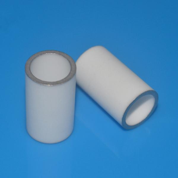 99% Metallized Ceramic Tube Bushing Sleeve High Density Yttria Stabilized Ends