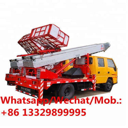 customized 28m aerial working ladder vehicle for sale, Best price JMC brand new 28m moving-house aerial ladder truck
