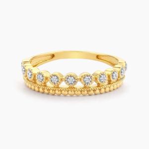 Wholesale 925 Sterling Silver CLASSIC Style Wholesales Stackable Women's Ring With Gold Plated Beads from china suppliers