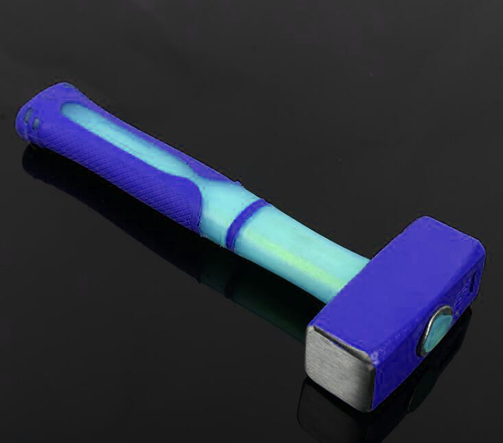 Stoning Hammer(XL-0067) with powder coated surface, color rubber handle and durable quality