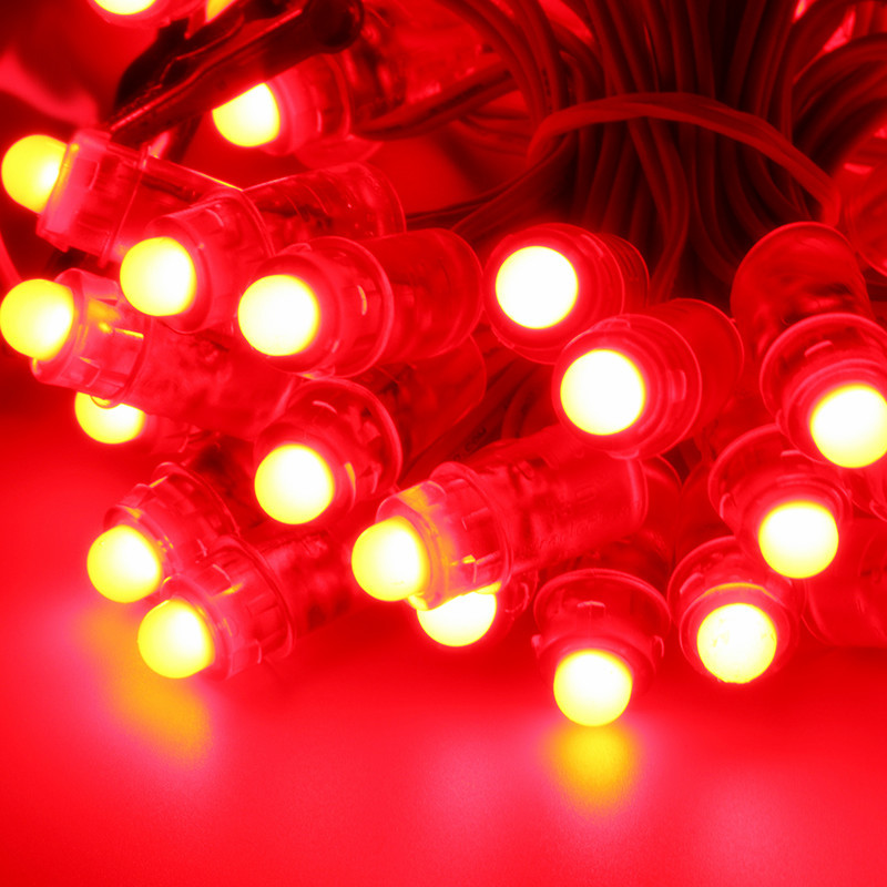 Red Outdoor IP67 DC5V 12MM LED Pixel Light For Channel Letters