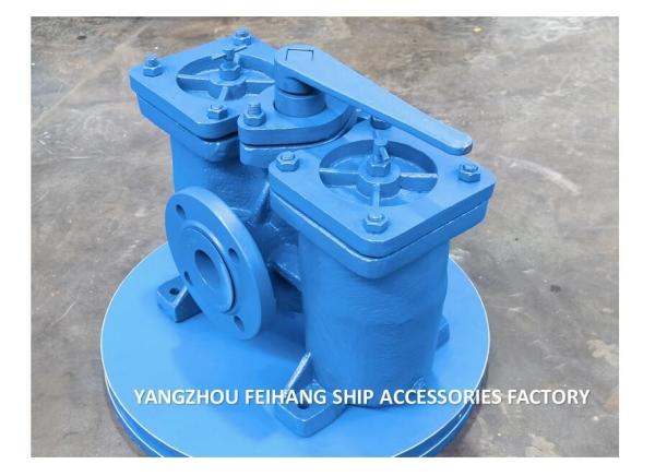 DUAL LOW-PRESSURE CRUDE OIL FILTER MODEL AS16050-0.75/0.26 CB/T425-94 CAST IRON