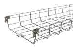 Ss304 Wire Mesh Cable Tray 100mm Stainless Steel Basket Tray Powder Coating