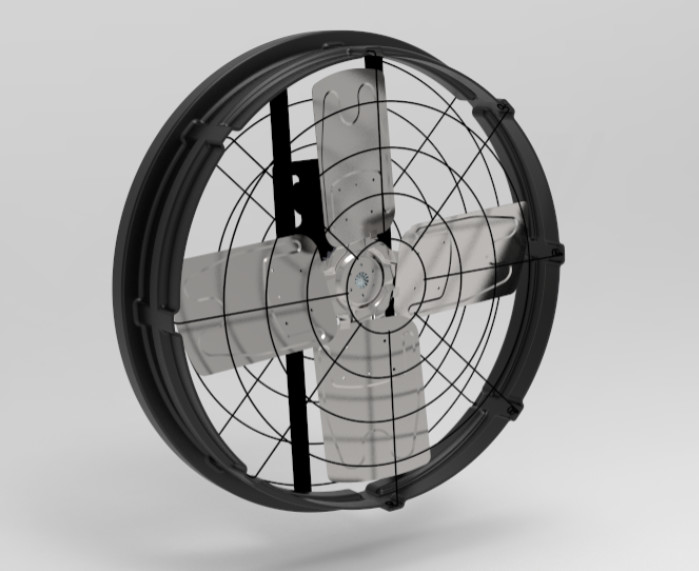 38''Panel Fan 300W 380-480V Double Layer PE Frame 27300m3/h Airflow