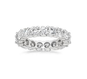 Wholesale 925 Sterling Silver Eternity Bands Ring Rhodium Plated Handmade Rings Technic Jewelry from china suppliers