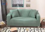 Printed Two Seater Sofa Couch Covers Anti Fouling Non Fading High Air Permeabili