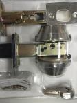 Custom Polished Stainless Steel Bedroom Door Knobs With Brass Cylinder