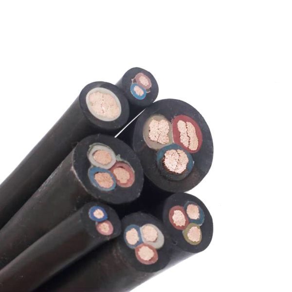 1.5mm 2.5mm 6mm Flexible Rubber Cable Flame Retardant Waterproof High Temperature Resistant