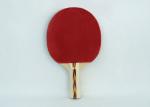 Sports Equipment Table Tennis Paddles Linden Plywood With Long Coloured Handle