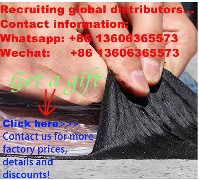 1.5mm Thickness Butyl Rubber Sealant Tape for Bituminous Roof Euro Waterproof Tape