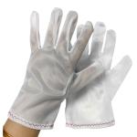 Cleanroom Polyester Working Gloves White Dust-free Gloves 100% Polyester Glove